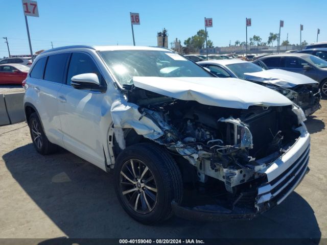 toyota highlander 2017 5tdkzrfh7hs521578