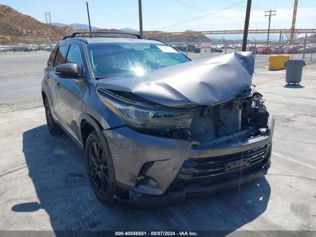 toyota highlander 2019 5tdkzrfhxks569440