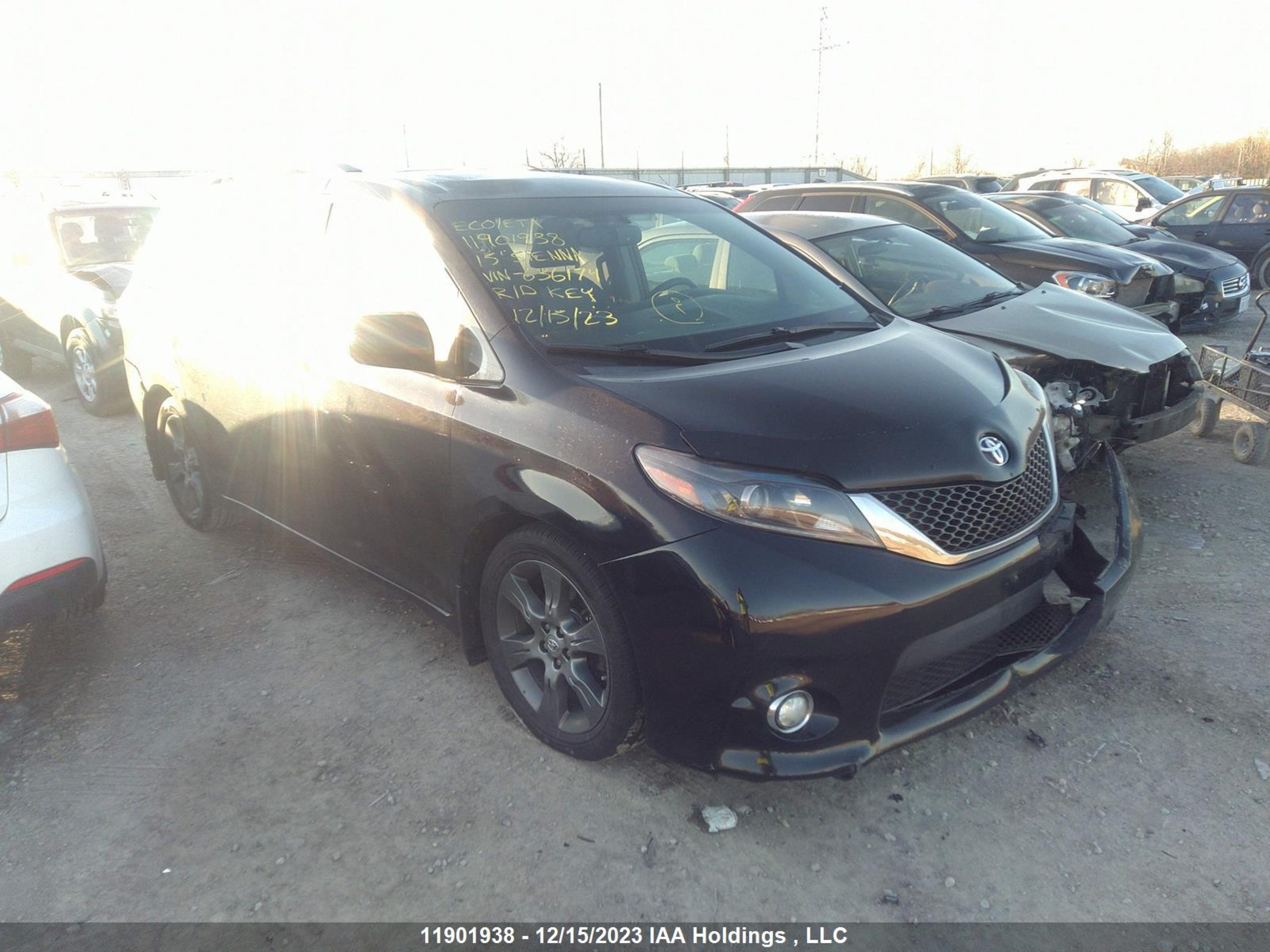 toyota sienna 2015 5tdxk3dc5fs636174