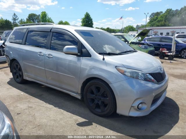 toyota sienna 2012 5tdxk3dc9cs221970