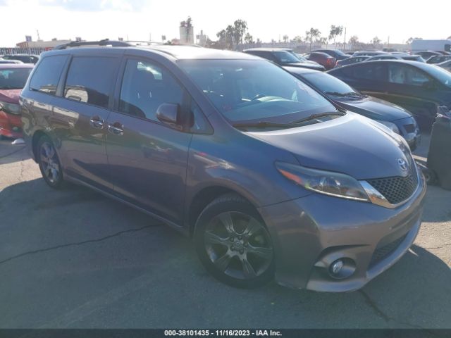 toyota sienna 2015 5tdxk3dc9fs649249