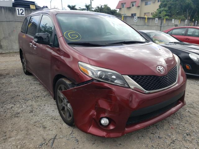 toyota sienna se 2017 5tdxz3dc0hs834997