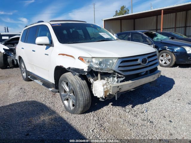 toyota highlander 2012 5tdyk3eh6cs065904