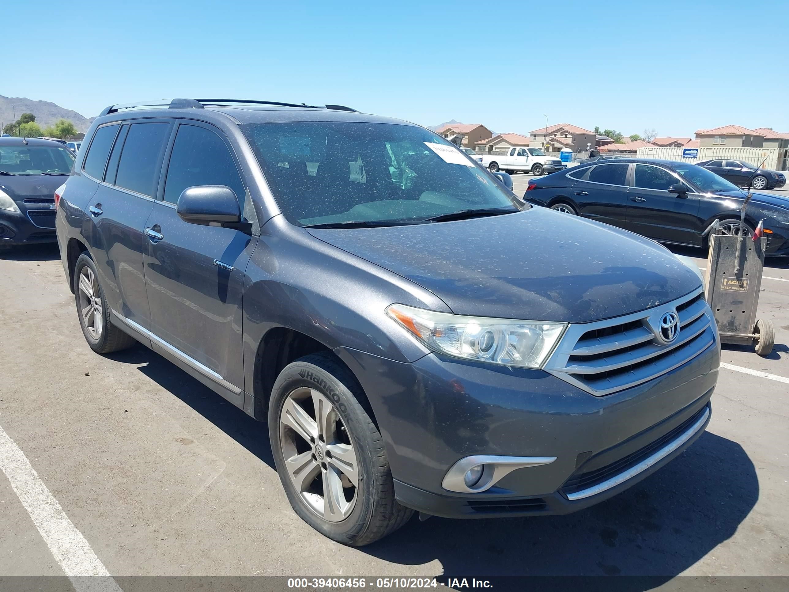 toyota highlander 2012 5tdyk3eh9cs087976