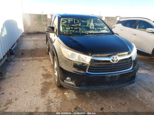 toyota highlander 2014 5tdykrfh0es017075