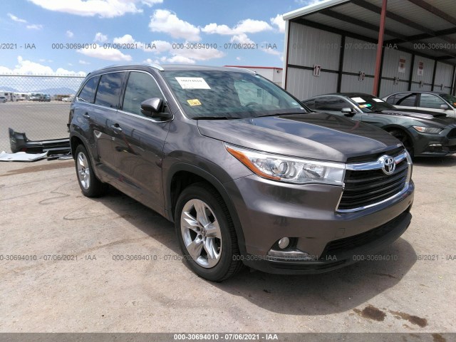 toyota highlander 2016 5tdykrfh3gs157303