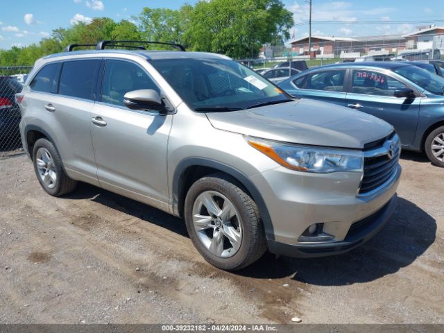 toyota highlander 2016 5tdykrfh4gs148240