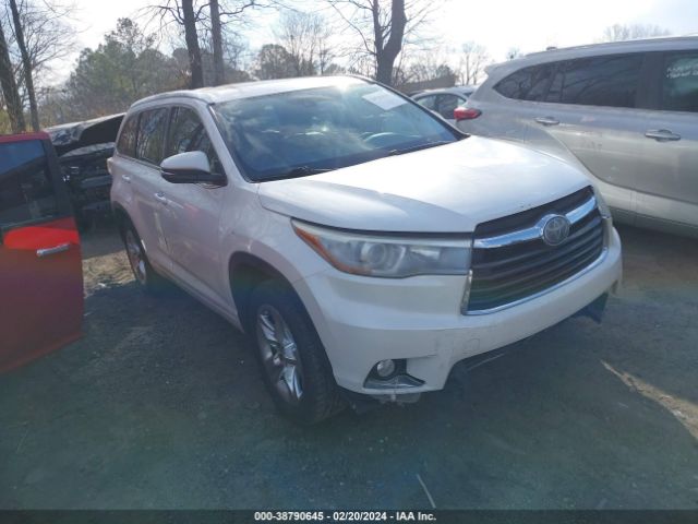 toyota highlander 2015 5tdykrfh5fs084921