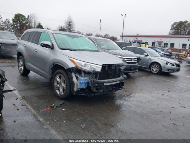 toyota highlander 2016 5tdykrfh5gs143435