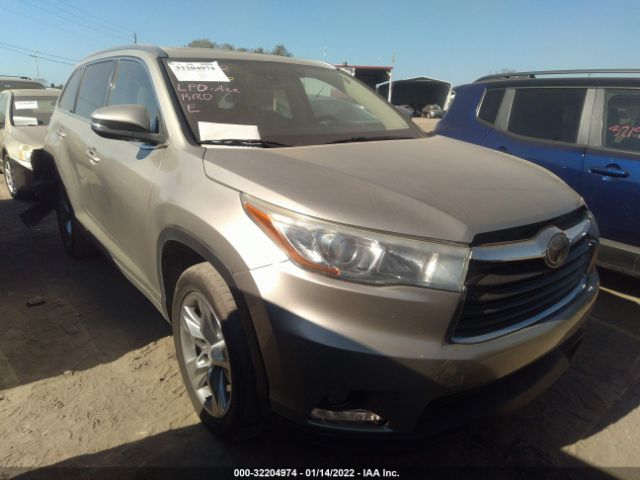 toyota highlander 2014 5tdykrfh7es014965