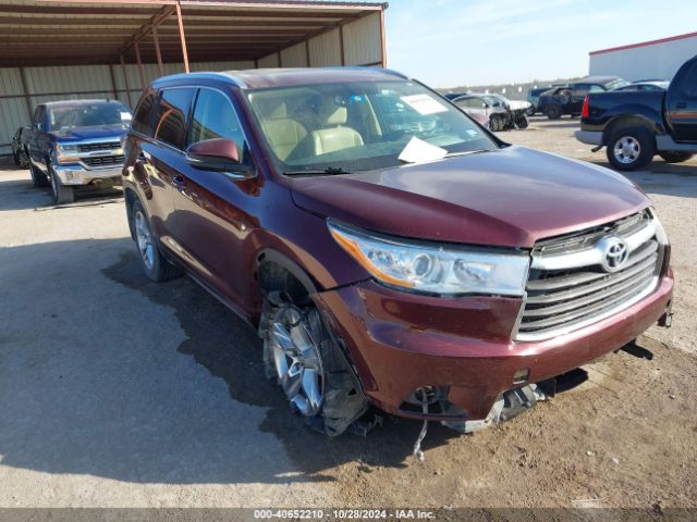 toyota highlander 2016 5tdykrfh7gs184942