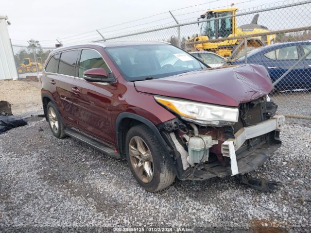 toyota highlander 2014 5tdykrfhxes015107