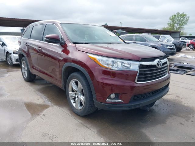 toyota highlander 2014 5tdykrfhxes037379