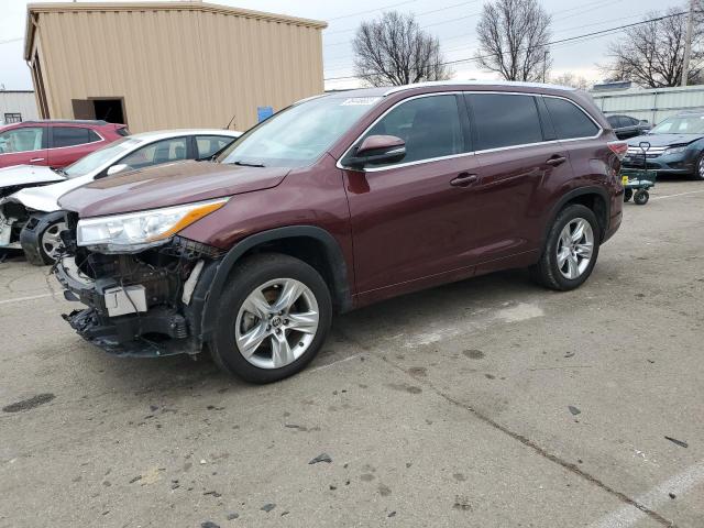 toyota highlander 2016 5tdykrfhxgs137789