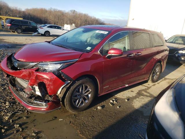 toyota sienna xle 2021 5tdyrkec0ms016015