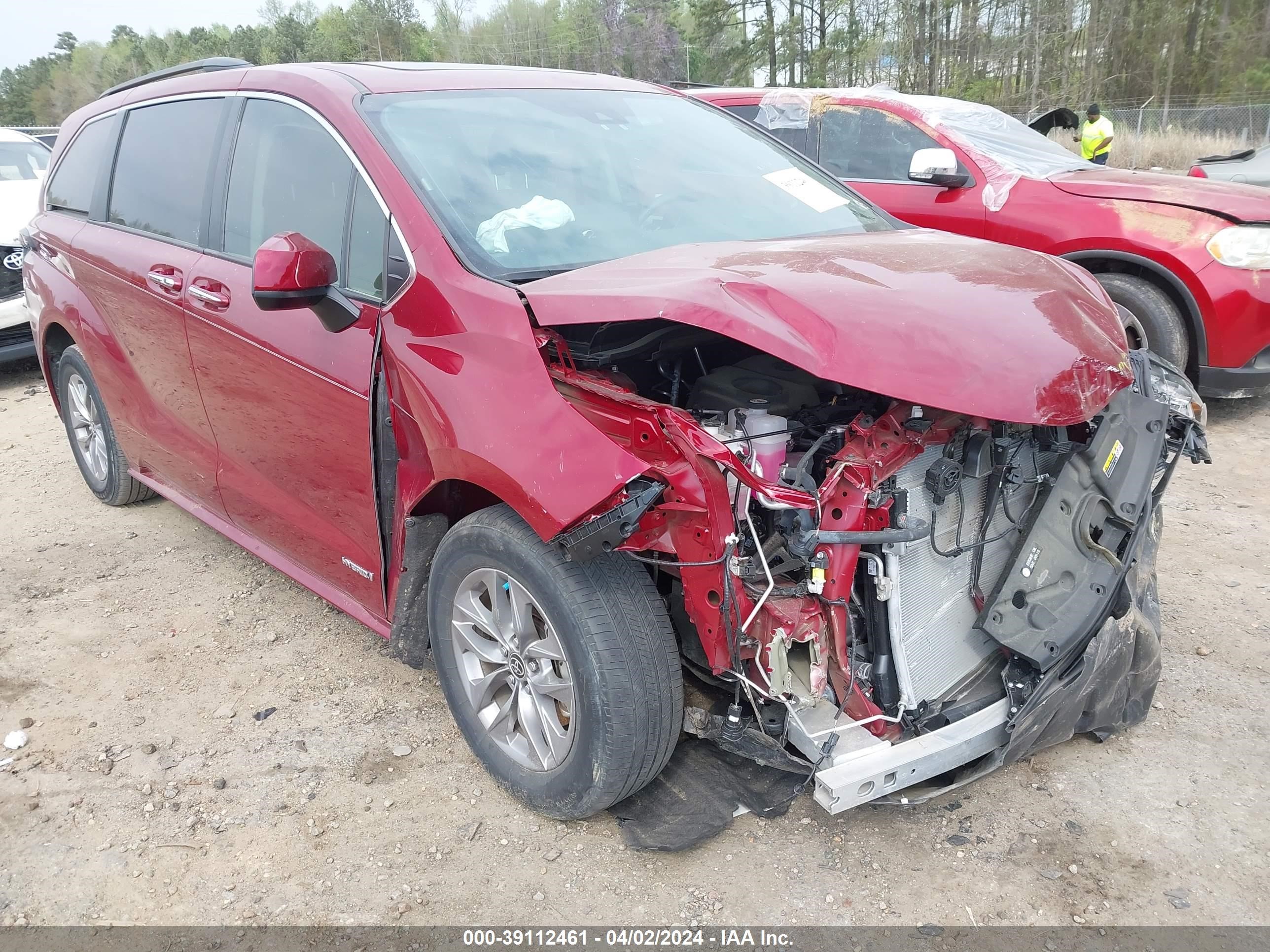 toyota sienna 2021 5tdyrkec4ms071700