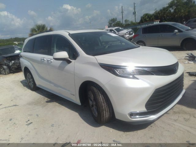 toyota sienna xle 2021 5tdyrkec5ms062584