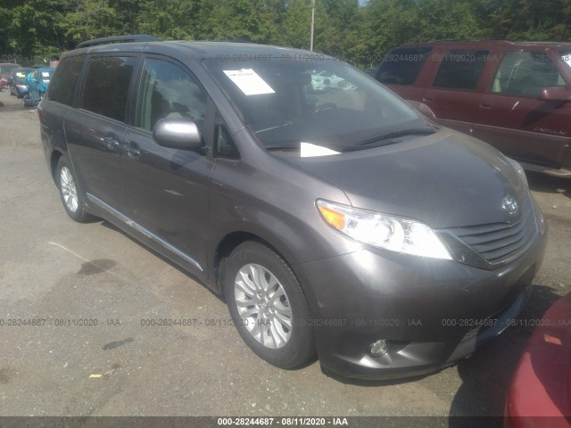 toyota sienna xle 2017 5tdyz3dc5hs866073