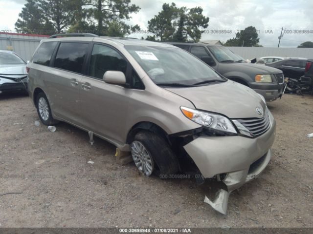 toyota sienna 2017 5tdyz3dc7hs778769