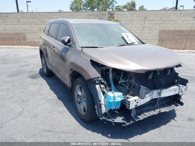 toyota highlander 2017 5tdyzrfh0hs188716