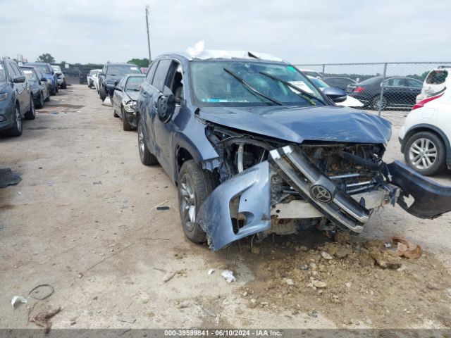 toyota highlander 2018 5tdyzrfh0js244658