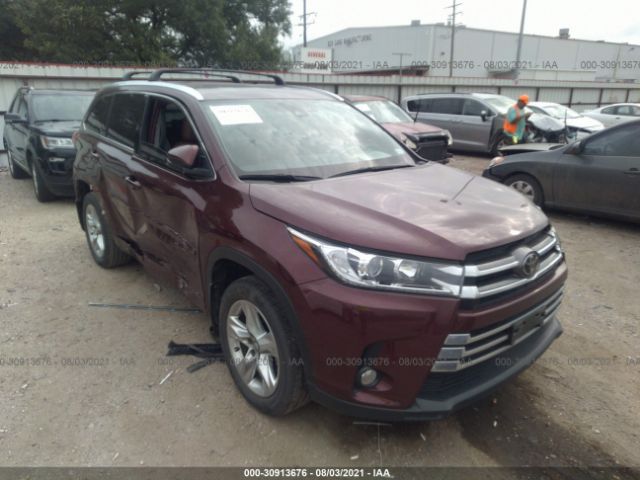 toyota highlander 2017 5tdyzrfh1hs229970