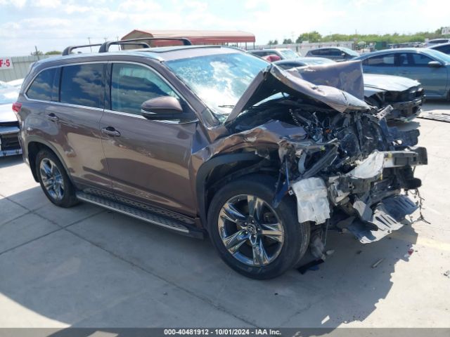 toyota highlander 2017 5tdyzrfh2hs211400