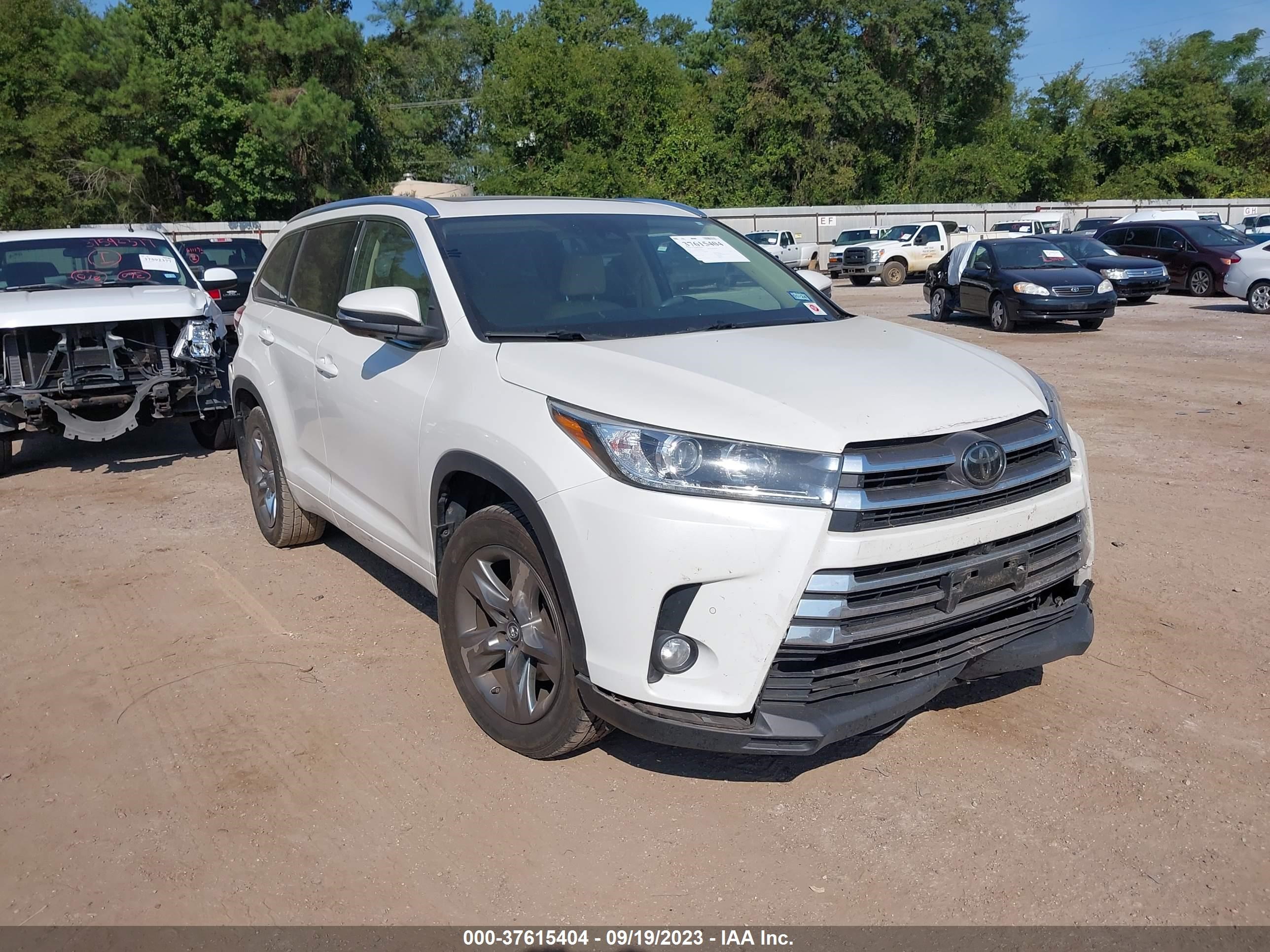 toyota highlander 2018 5tdyzrfh2js247528