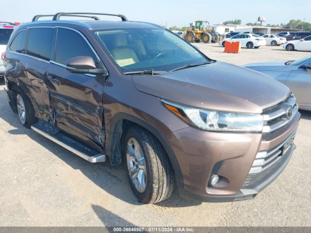 toyota highlander 2017 5tdyzrfh8hs212938