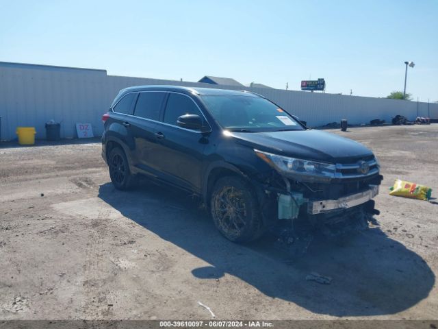 toyota highlander 2019 5tdyzrfh9ks312313