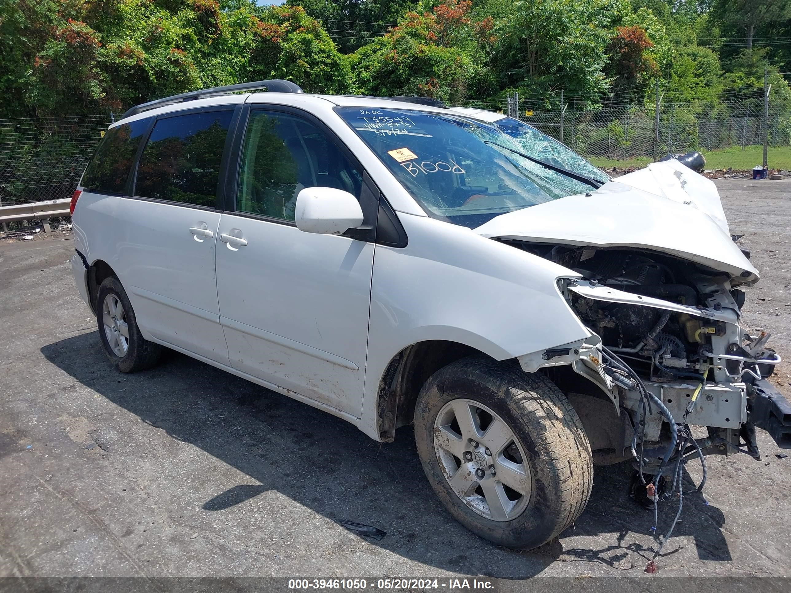 toyota sienna 2006 5tdza22c66s398795