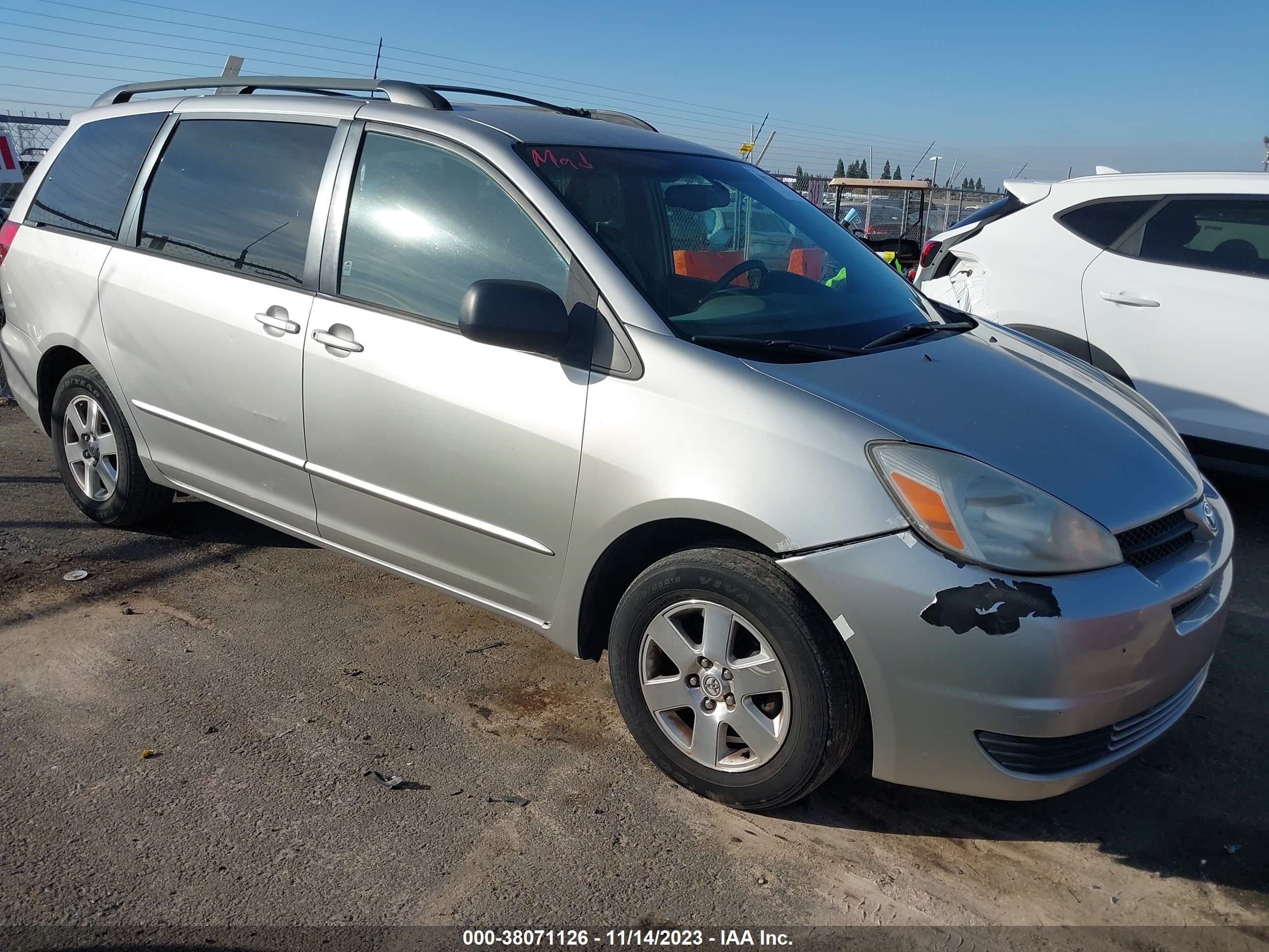 toyota sienna 2005 5tdza23c05s363604