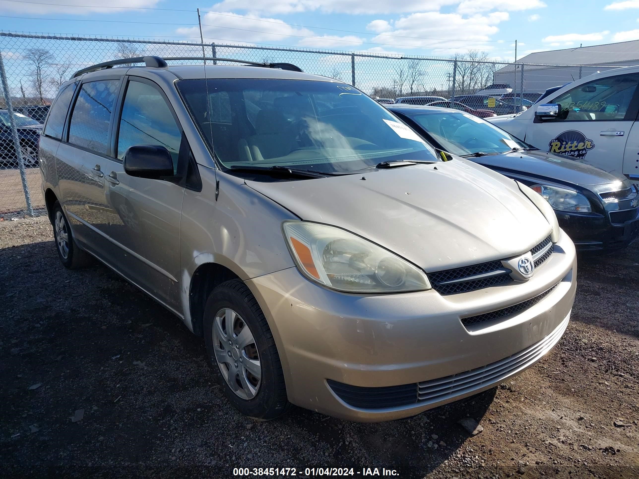 toyota sienna 2005 5tdza23c75s357864