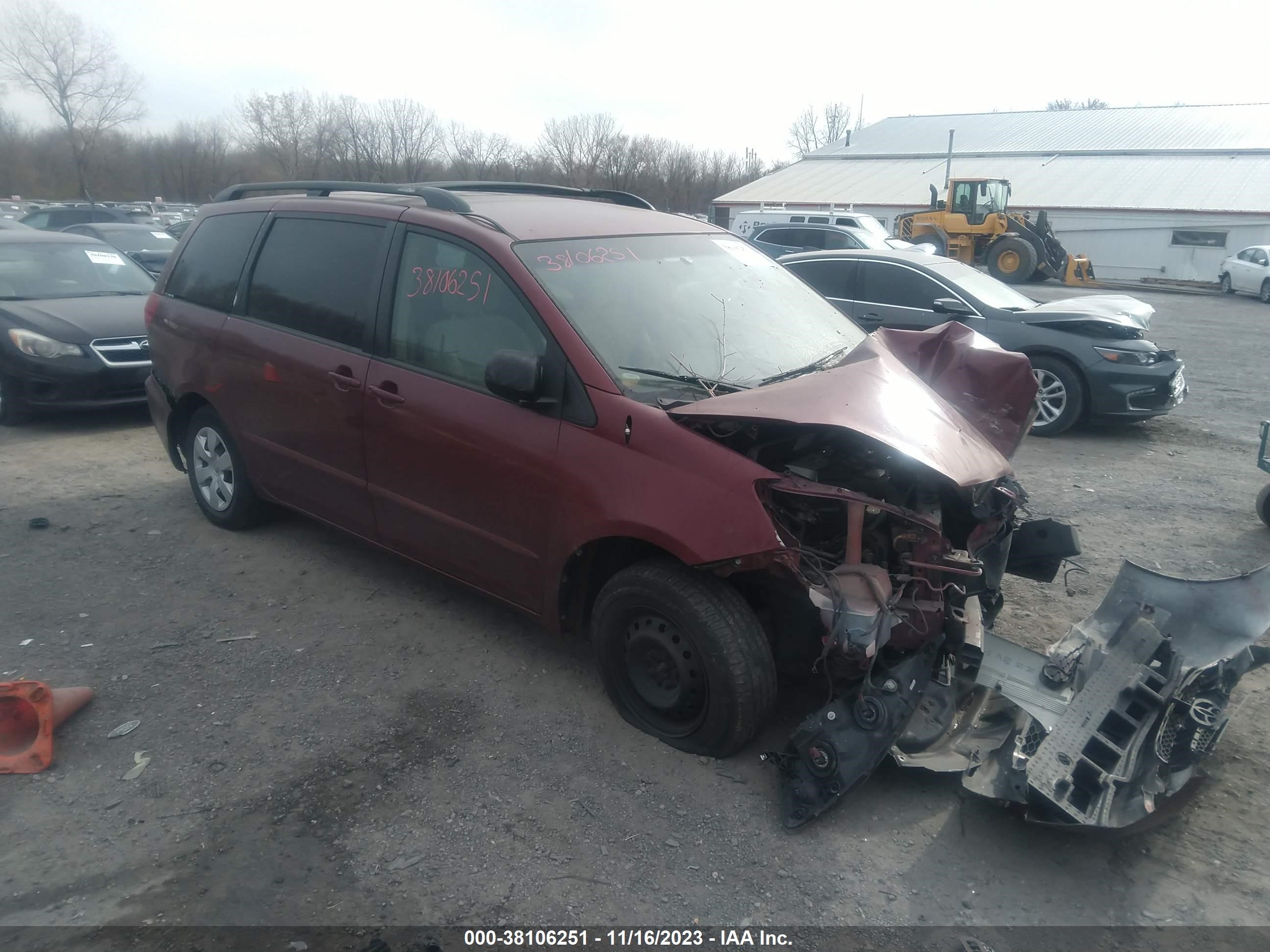 toyota sienna 2006 5tdza23c76s499178