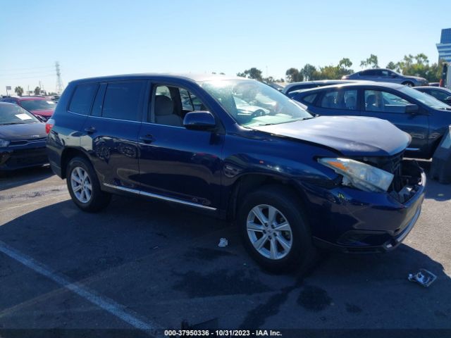 toyota highlander 2012 5tdza3eh7cs029677