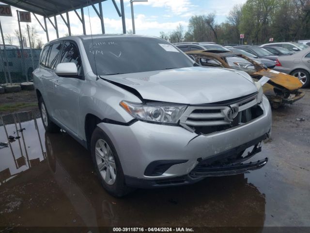 toyota highlander 2012 5tdza3ehxcs019497