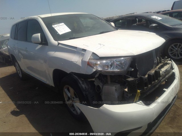 toyota highlander 2012 5tdza3ehxcs029494