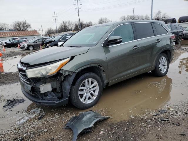 toyota highlander 2014 5tdzarfh0es004916