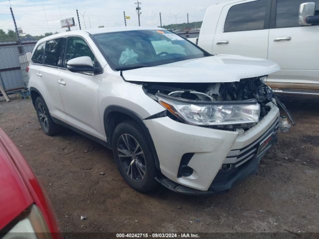 toyota highlander 2019 5tdzarfh1ks051738