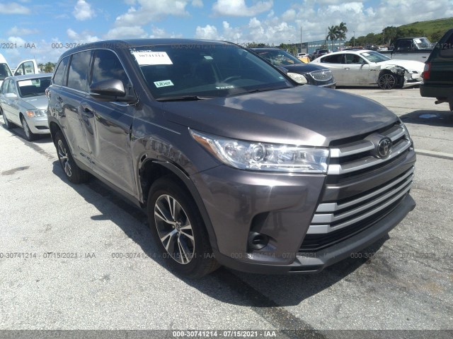 toyota highlander 2019 5tdzarfh2ks048590