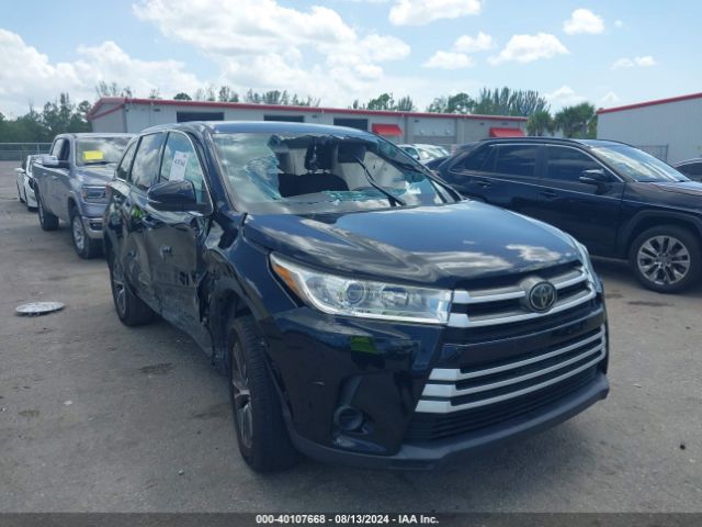 toyota highlander 2019 5tdzarfh3ks047108