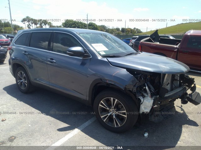 toyota highlander 2019 5tdzarfh4ks057338