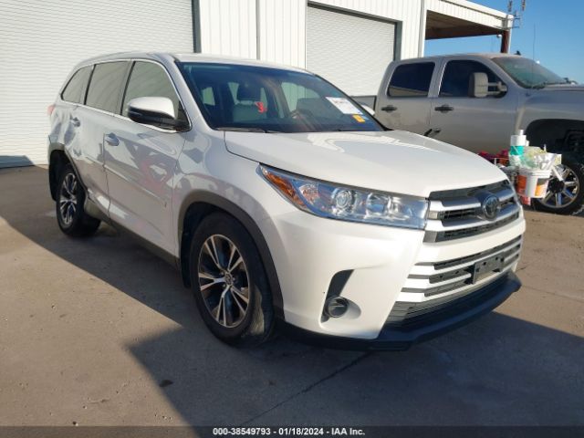 toyota highlander 2019 5tdzarfh4ks058389