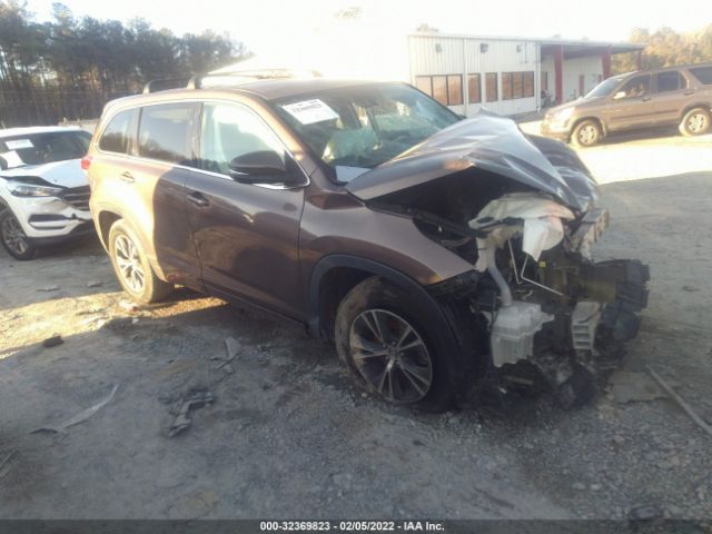 toyota highlander 2018 5tdzarfh6js034805