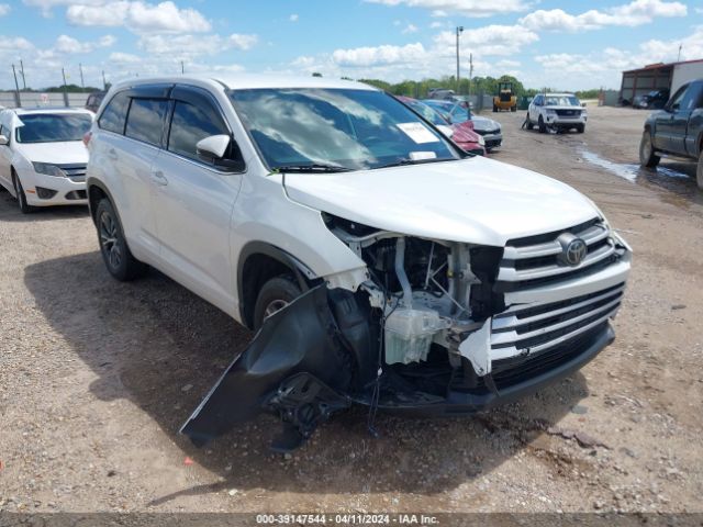 toyota highlander 2018 5tdzarfh6js040572