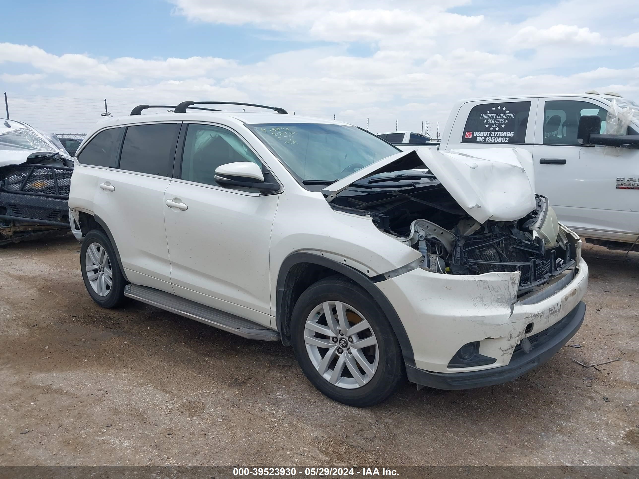 toyota highlander 2016 5tdzarfh7gs021215