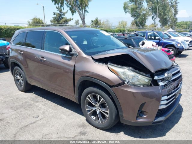 toyota highlander 2018 5tdzarfh7js034473