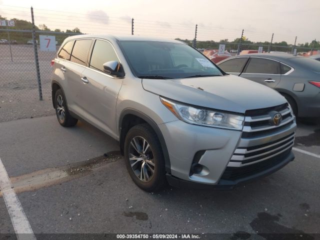 toyota highlander 2019 5tdzarfh7ks054899