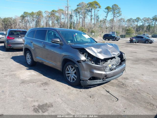 toyota highlander 2016 5tdzarfh9gs022995