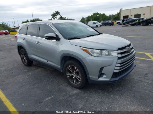 toyota highlander 2019 5tdzarfh9ks051048